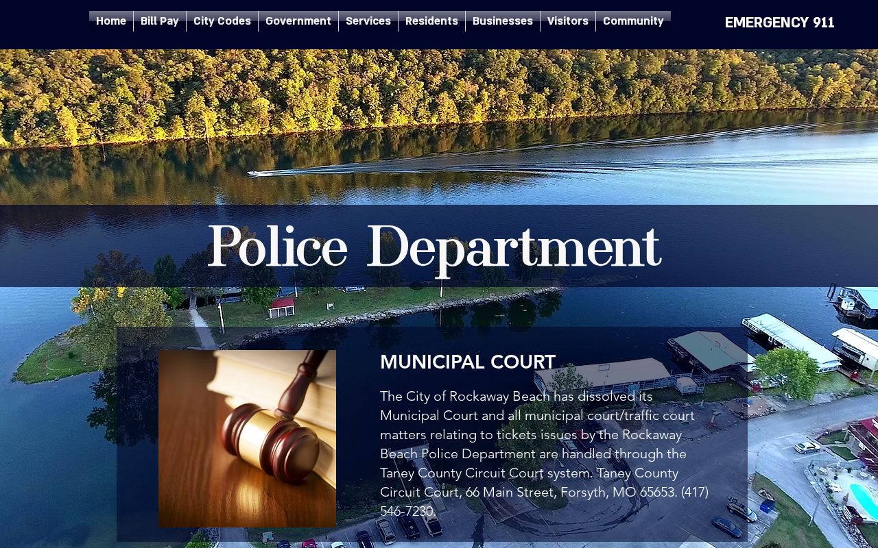 Rockaway Beach official municipal court dissolution notice
