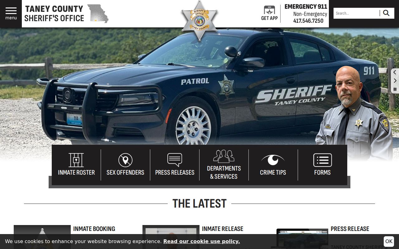 Taney County Sheriff official website contact and public resource page